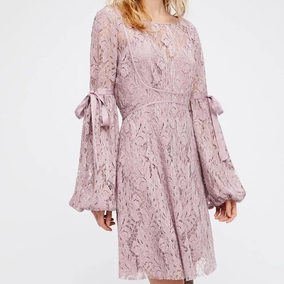 Free People Dresses & Skirts - Free People‎ Ruby Lace Mini Dress Sz M